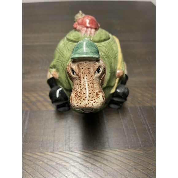 Vintage RARE 2003 Omnibus Fitz and Floyd Teapot Camel / Fishing Buddies & Gear - Picture 5 of 8